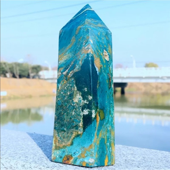 High Quality Ocean Jasper Tower 478 grams - Picture 2 of 8